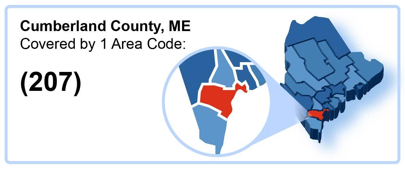 207_Area_Code_in_Cumberland_County_Maine
