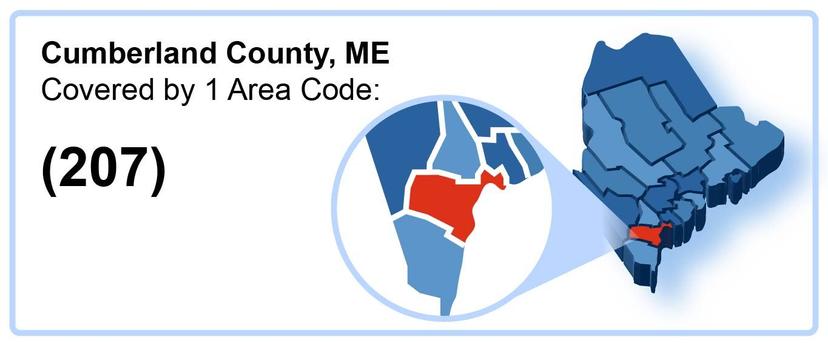 207_Area_Code_in_Cumberland_County_Maine