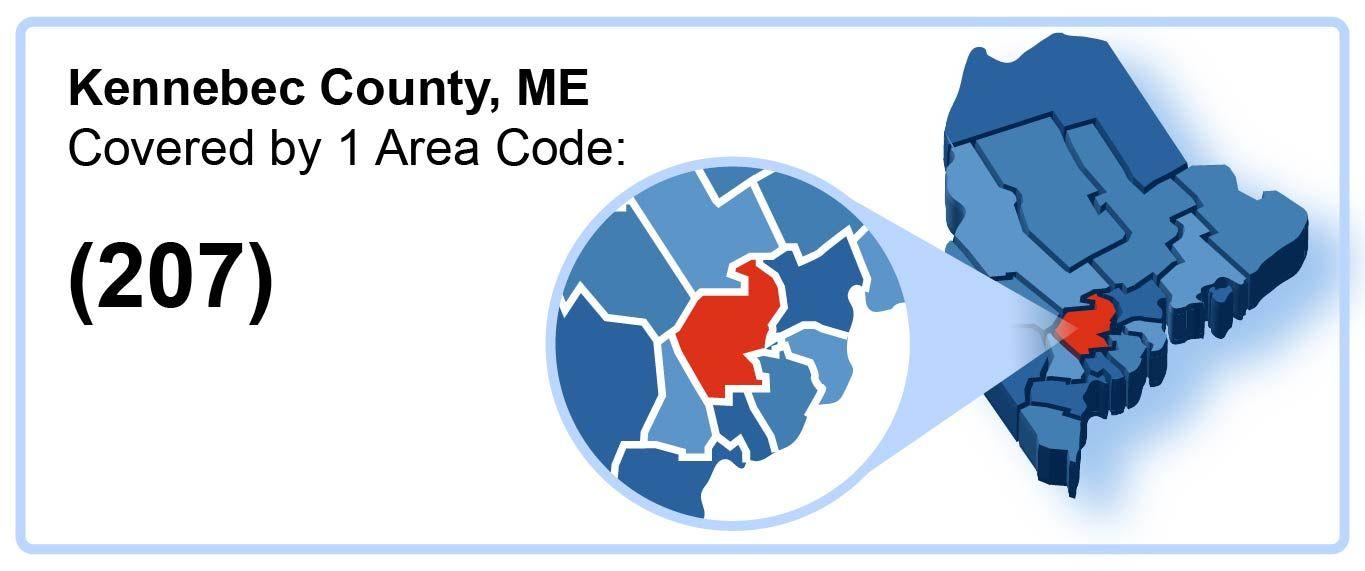 207_Area_Code_in_Kennebec_County_Maine